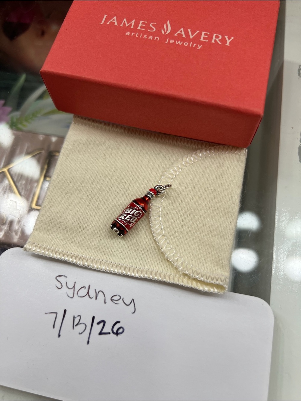 James Avery Big Red Charm